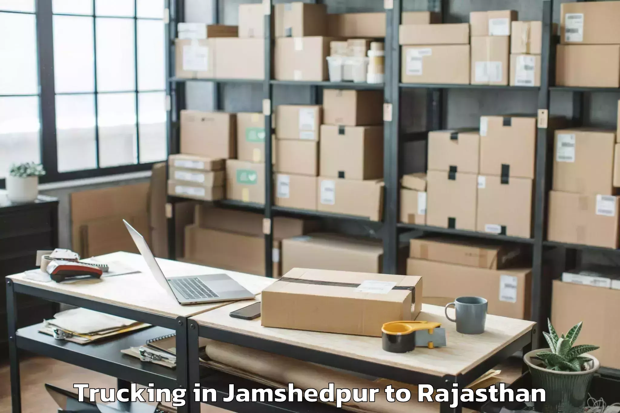 Book Jamshedpur to Raj Rishi Bharthari Matsya Uni Trucking